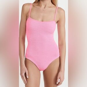 Hunza G Pamela One Piece Swimsuit in Bubblegum
